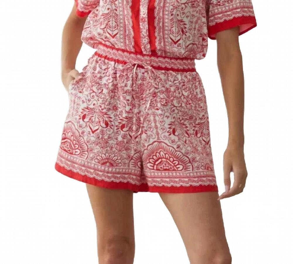 NEW SKIES ARE BLUE cabo cabana shorts in red